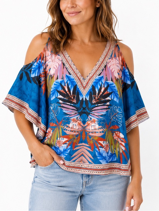 Jealous Tomato Tops - Jealous Tomato Tropical Top